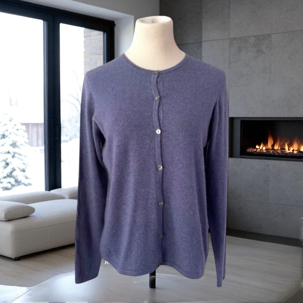 New! CHARTER CLUB 2-PLY CASHMERE CARDIGAN SWEATER SIZE SMALL